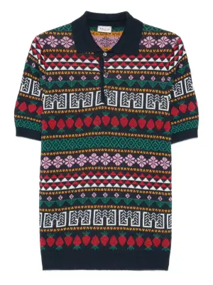 Рубашка поло с геометричным узором