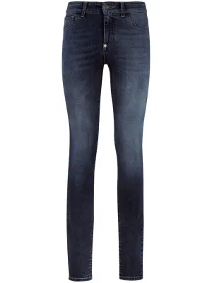 Джегинсы с эффектом потертости