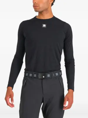 Лыжный топ с нашивкой-логотипом