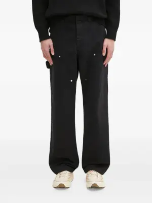 Прямые брюки с люверсами