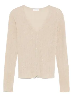 Кардиган в рубчик