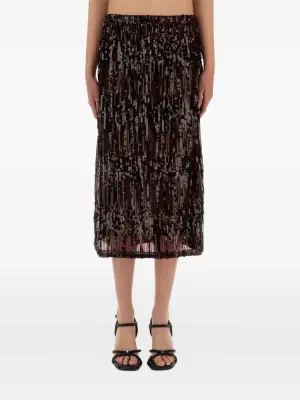 Юбка миди с пайетками
