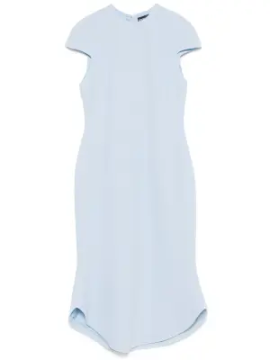 Платье миди из ткани кади