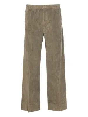 Вельветовые брюки с эластичным поясом