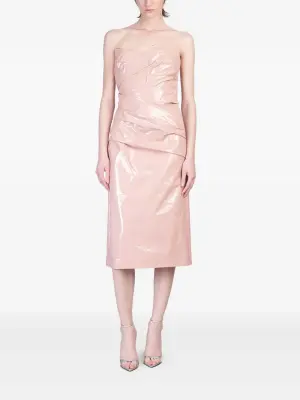 Платье миди с драпировкой