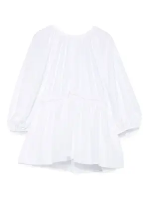 Топ с объемными рукавами и сборками