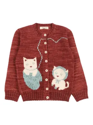 Кардиган с мотивом котят