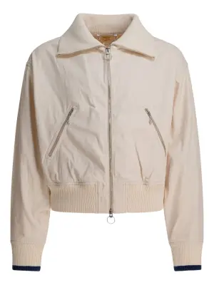 Куртка на молнии с трикотажными манжетами