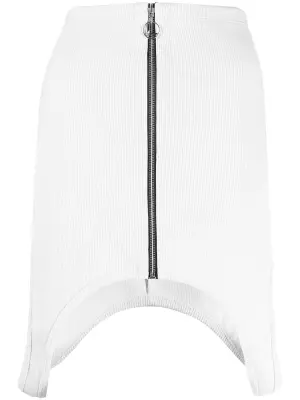 юбка асимметричного кроя на молнии