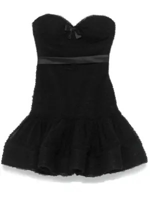 Платье мини из тюля с эффектом деграде