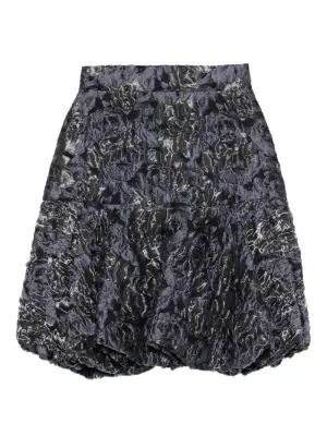 Пышная юбка с цветочным узором