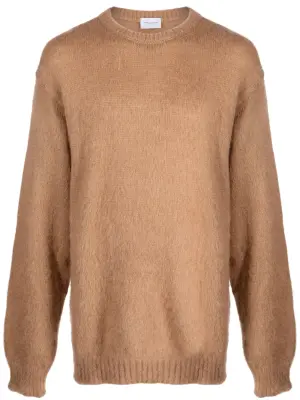Brushed-effect mohair-blend jumper