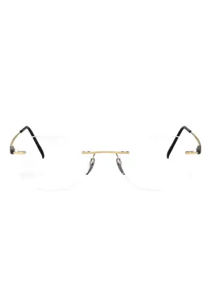 Очки с прямоугольной безободковой оправой