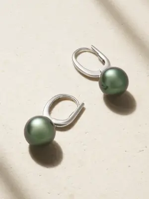 Серьги с жемчугом из белого золота 18 карат из коллекции Everyday Essentials