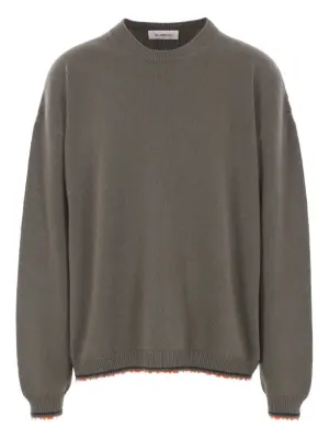 Джемпер из смесовой шерсти с круглым вырезом