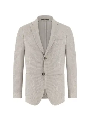 Блейзер с текстурой и накладными карманами