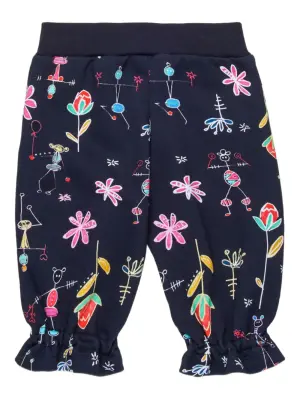 Брюки с цветочным принтом