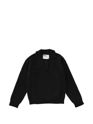 Поло с воротником на пуговицах