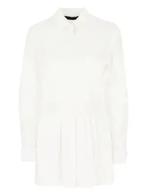 Рубашка асимметричного кроя со складками