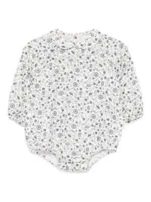 Боди с цветочным принтом