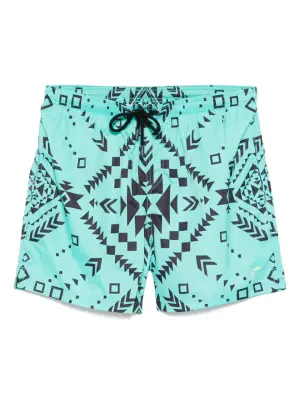 Плавки-шорты с графичным принтом