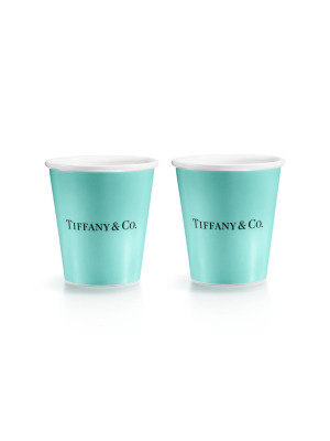 Кофейные чашки Tiffany из костяного фарфора, набор из двух штук