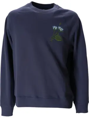 Толстовка с цветочной вышивкой