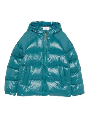 Стеганая куртка с капюшоном