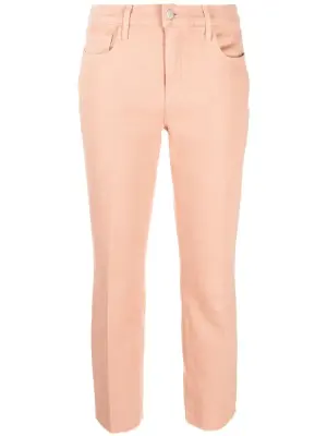 Укороченные джинсы с заниженной талией