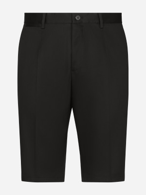 Шорты из эластичного хлопка с вышивкой DG