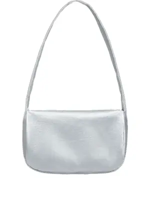 Сумка на плечо с эффектом металлик