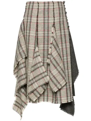 Юбка миди асимметричного кроя