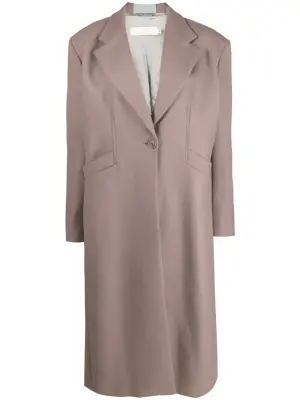 Однобортное пальто Barbara с контрастной полоской