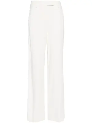 Креповые брюки прямого кроя