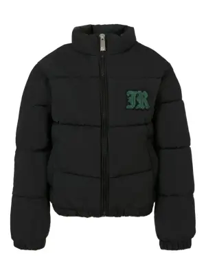 пуховик с нашивкой-логотипом