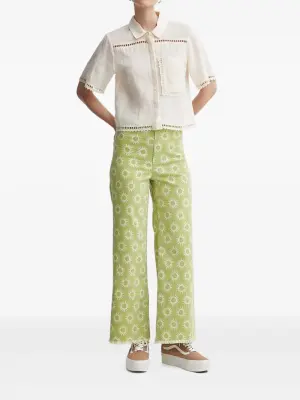 Джинсы Free Fall с принтом