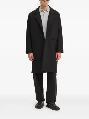 Однобортное пальто