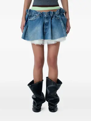 Мини-юбка с драпировкой