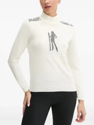 Узорчатый свитер с рисунком