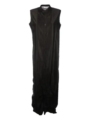 платье-рубашка без рукавов