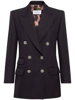 Двубортный шерстяной пиджак