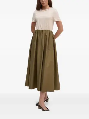 Платье с эластичным поясом