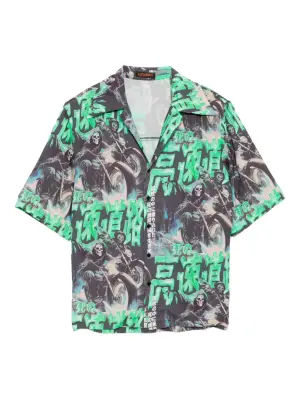 Рубашка с графичным принтом