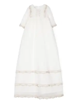 Valencienne embroidered dress