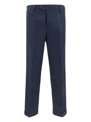 Брюки с застежкой на пуговицах и подворотами