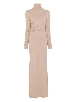 Платье макси со сборками