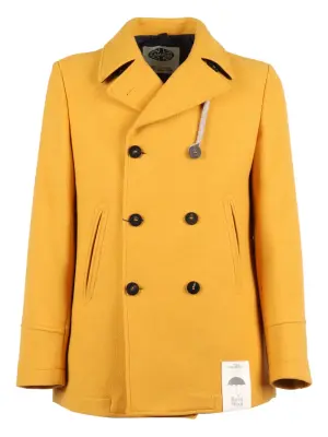 Двубортное короткое пальто