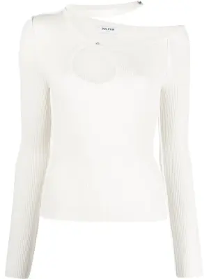 Топ Kylie в рубчик с вырезом