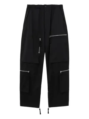 Брюки карго с карманом на молнии