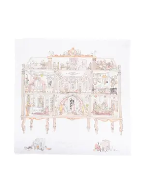 Одеяло вязки интарсия с узором